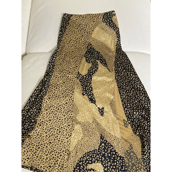 RIXO London Leopard Print Silk Slip Skirt - Picture 16 of 16